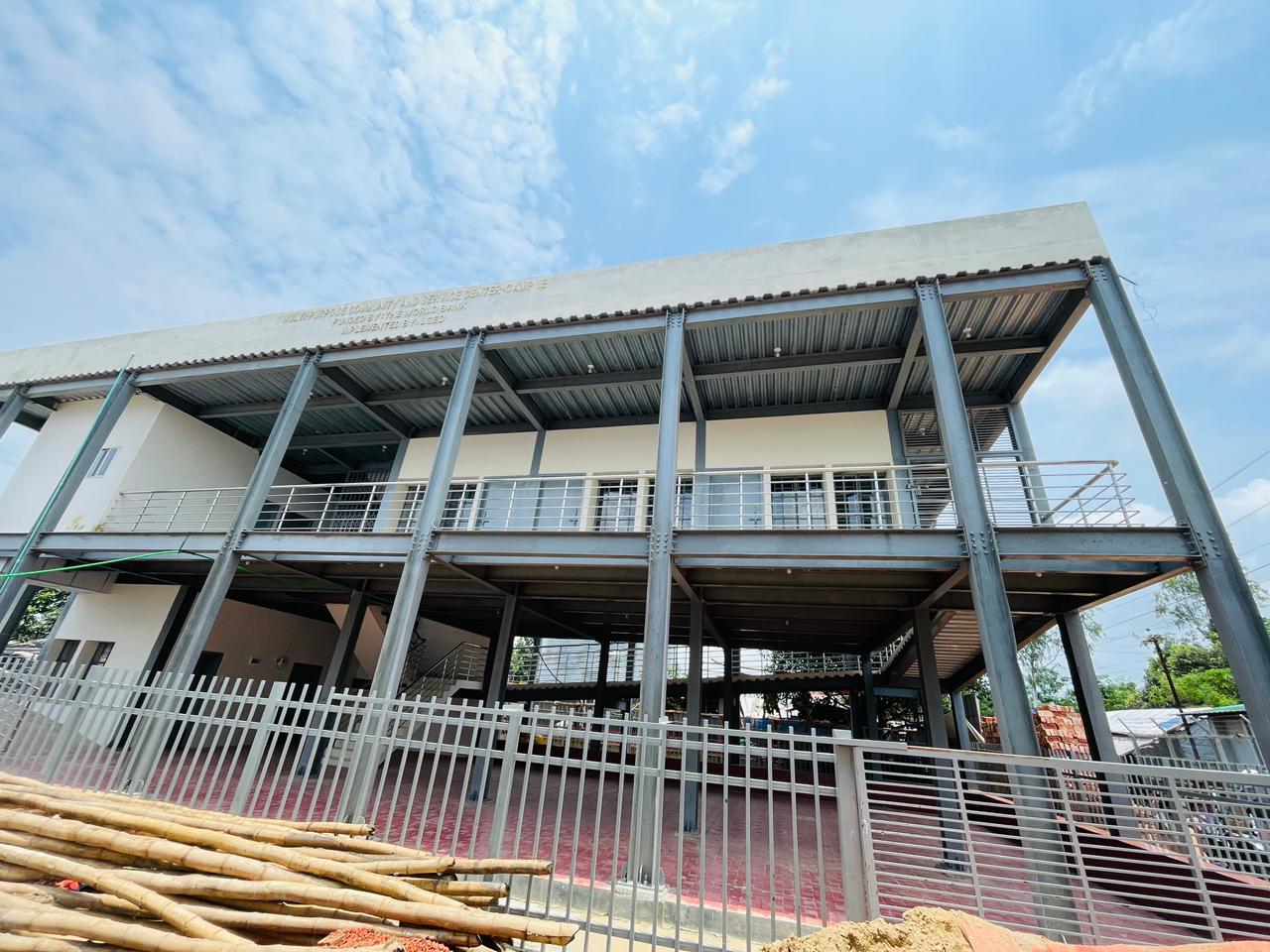 Exterior view of the American Muslim Vocational School building in Cox's Bazar
